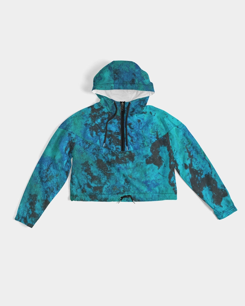 Shattuckite Women's All-Over Print Cropped Windbreaker