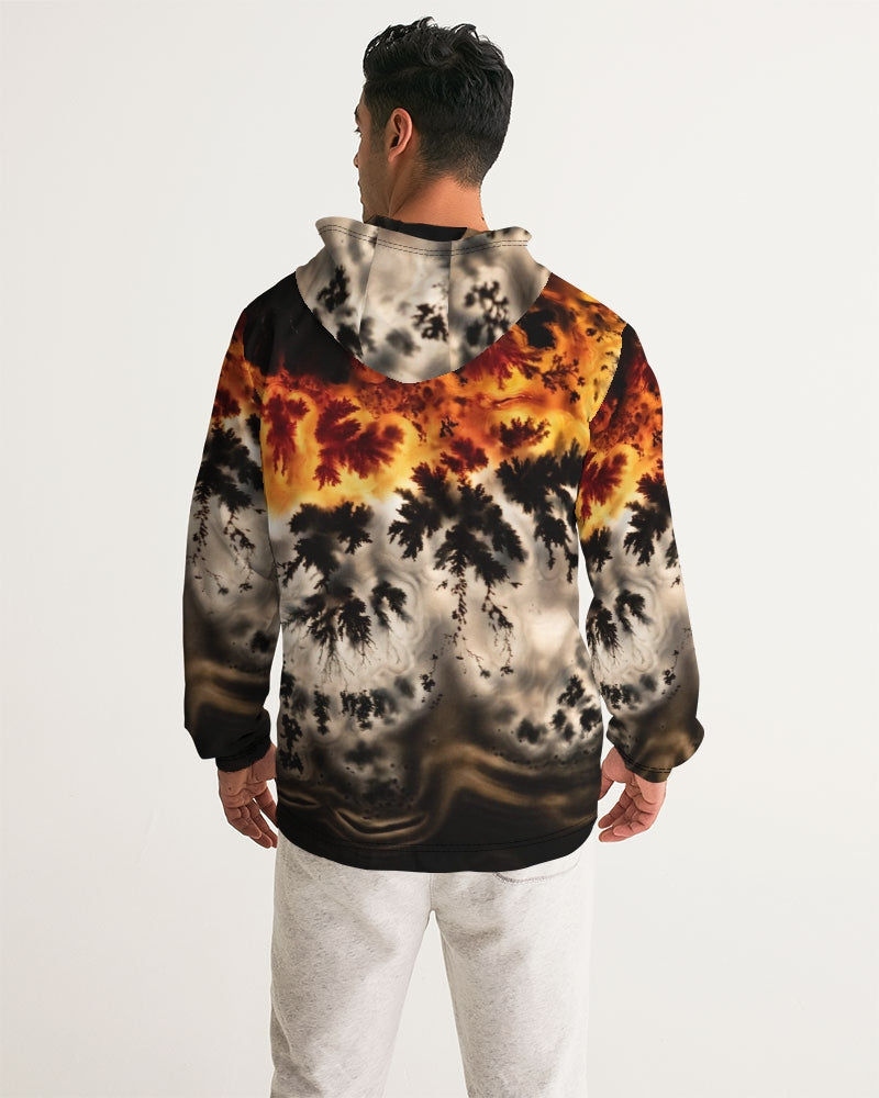 Brazilian Plume Agate Men's Windbreaker