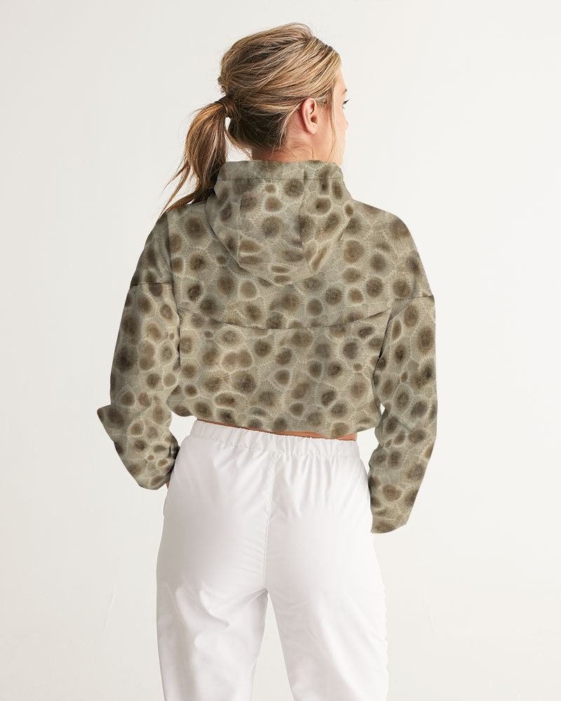 Petoskey Stone Cropped Windbreaker