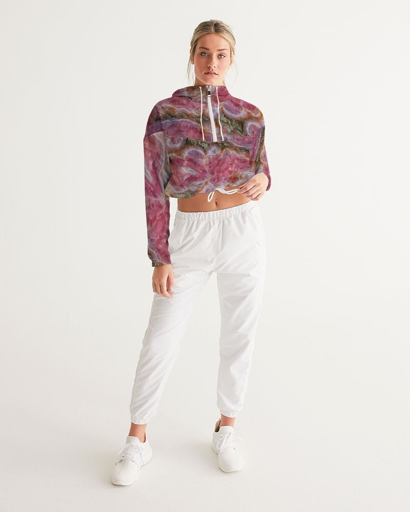 Rhodochrosite Stalactite Crystal Cropped Windbreaker