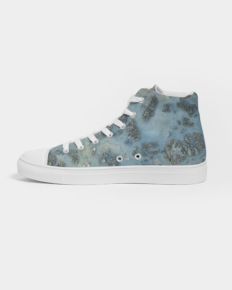 Marcasite Plume with Quartz Women's Hightop Canvas Shoe