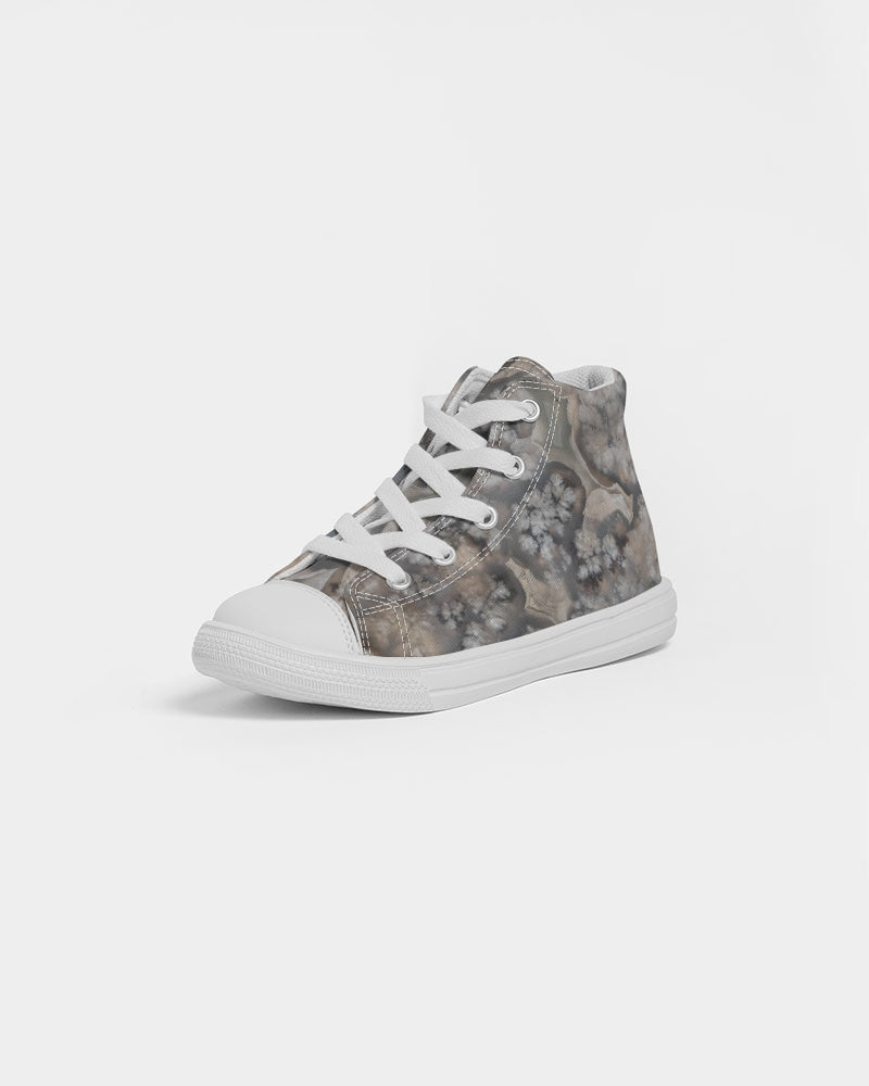 Plume Agate Kids Hightop Canvas Shoe