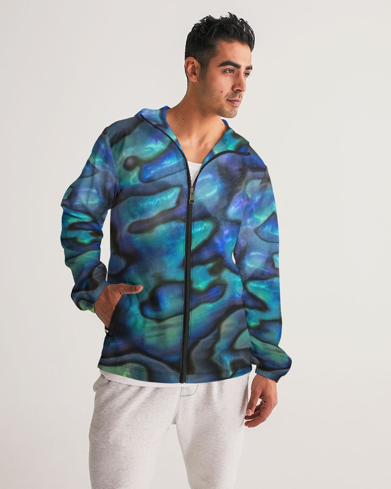 Paua Shell Treasure Men's Windbreaker