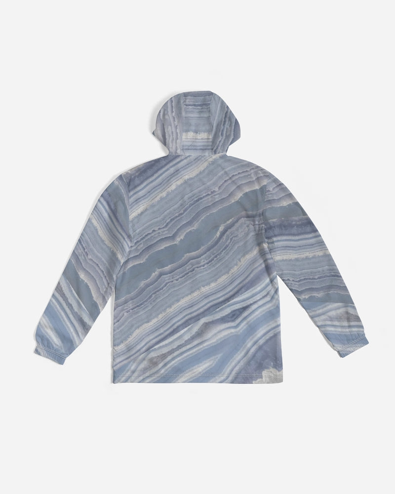 Blue Lace Nurturing Agate Men's Windbreaker