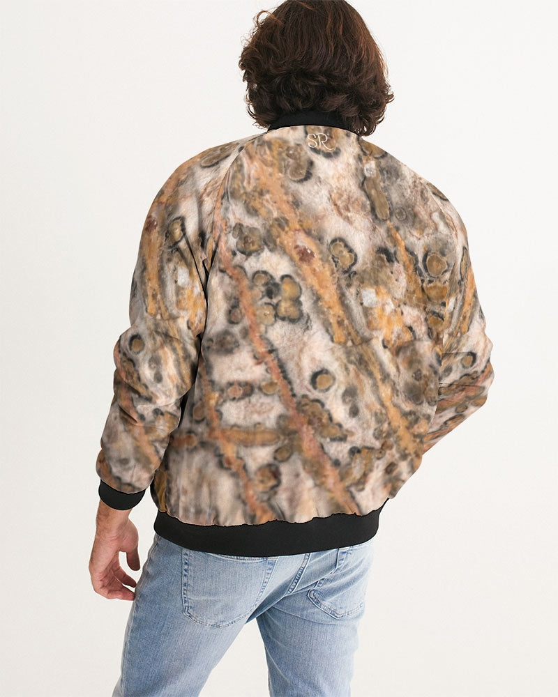 Leopard Skin Jasper Strength & Vitality Men's Bomber Jacket