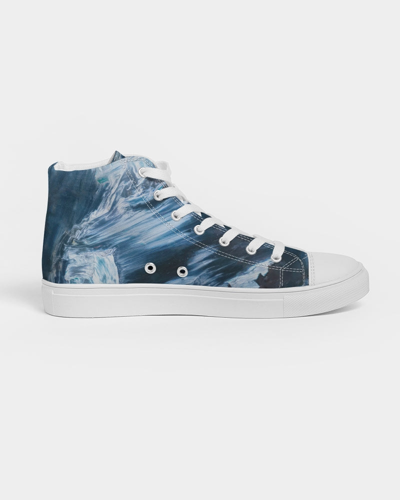 Blue Pietersite Men's Hightop Canvas Shoe