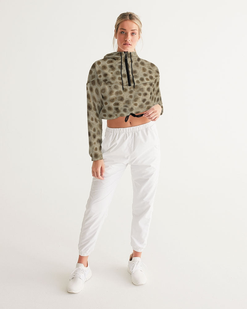 Petoskey Stone Cropped Windbreaker