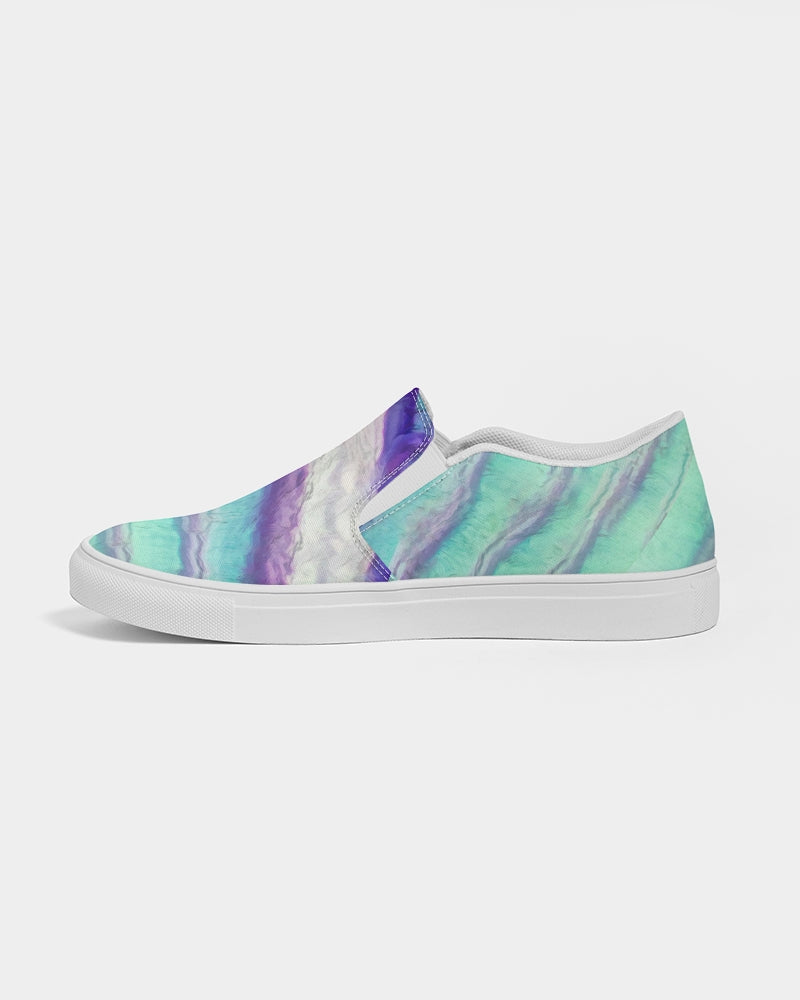 Rainbow Fluorite Metaphysical Women's Slip-On Canvas Shoe