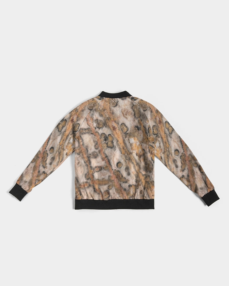 Leopard Skin Jasper Strength & Vitality Women's Bomber Jacket