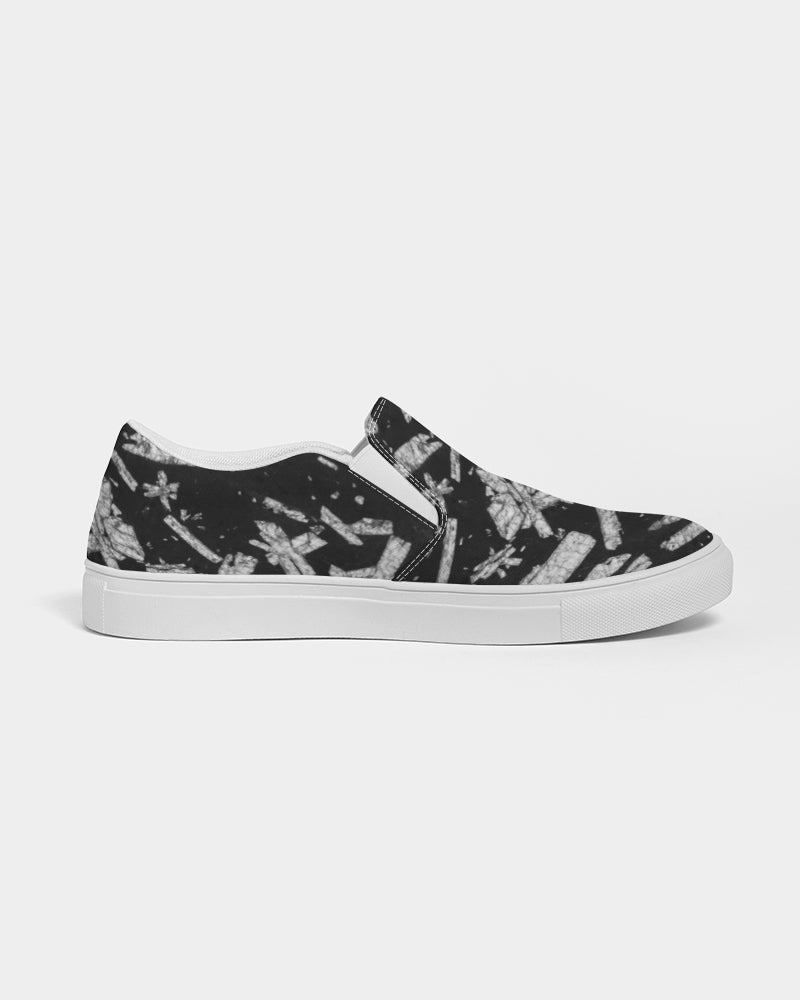 Chinese Writing Stone Life Energy Women's Slip-On Canvas Shoe