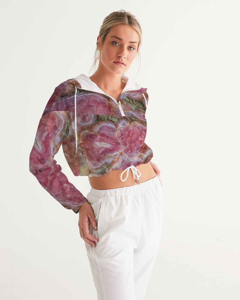 Rhodochrosite Stalactite Crystal Cropped Windbreaker