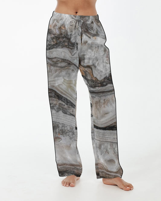 Travertine Onyx Powerful Vibrations Women's Satin Pajama Pants