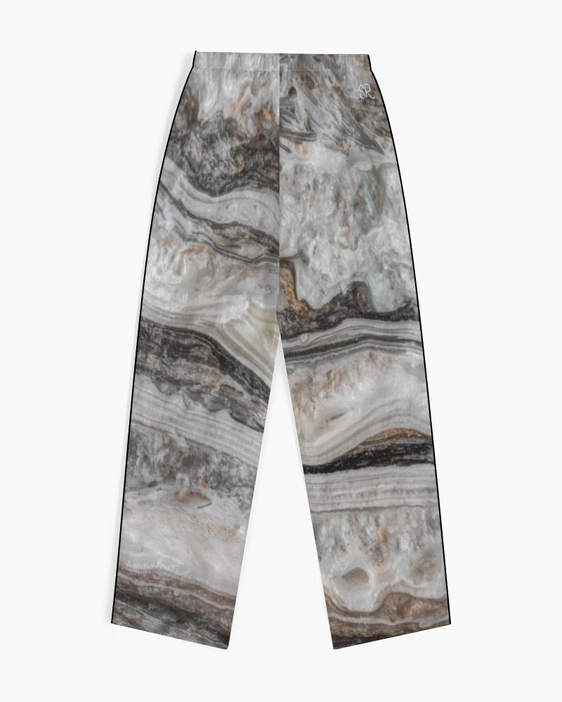 Travertine Onyx Powerful Vibrations Women's Satin Pajama Pants