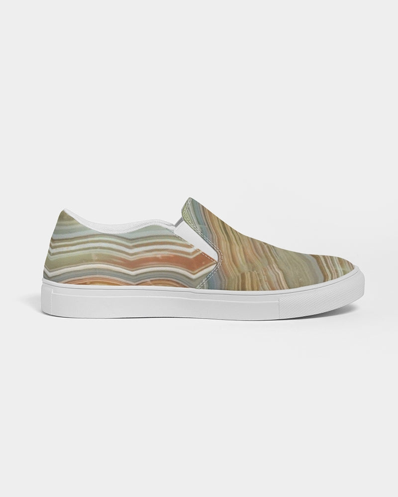 Crazy Lace Agate Joyfulness Men's Slip-On Canvas Shoes