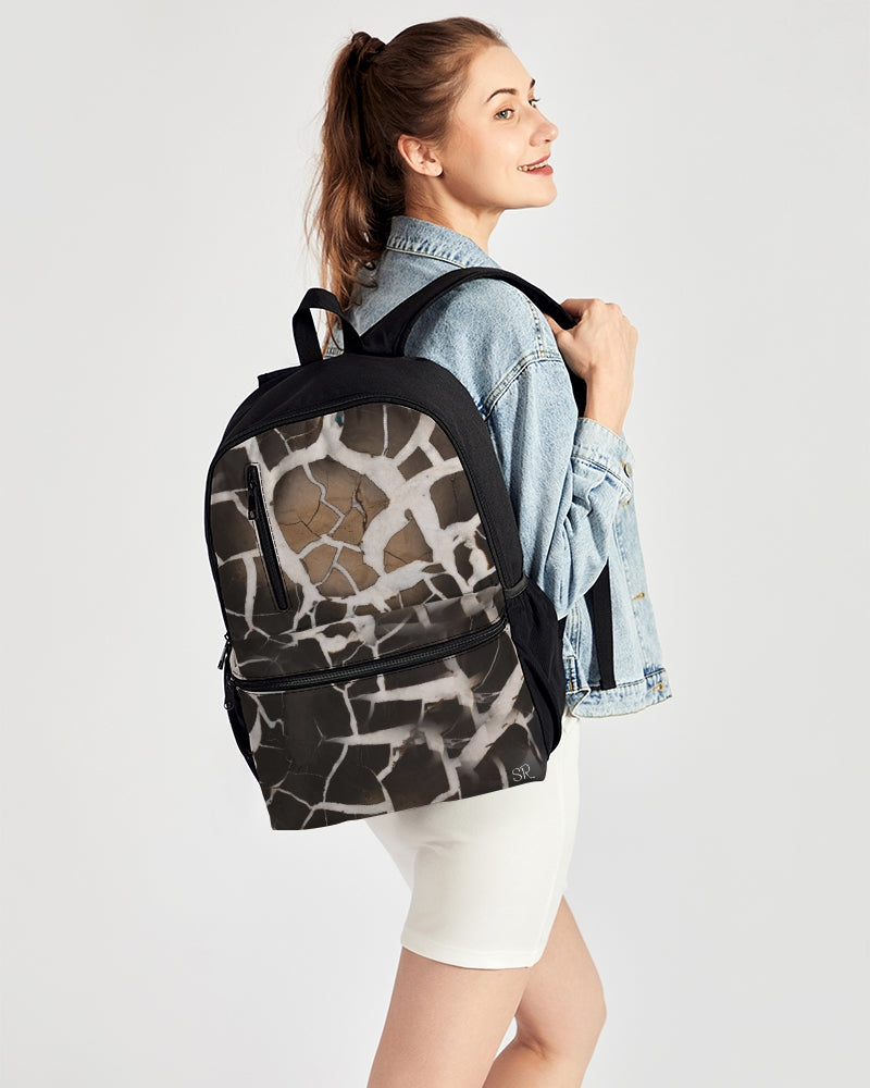 Lightning Stone Duo-Zip Front Canvas Backpack