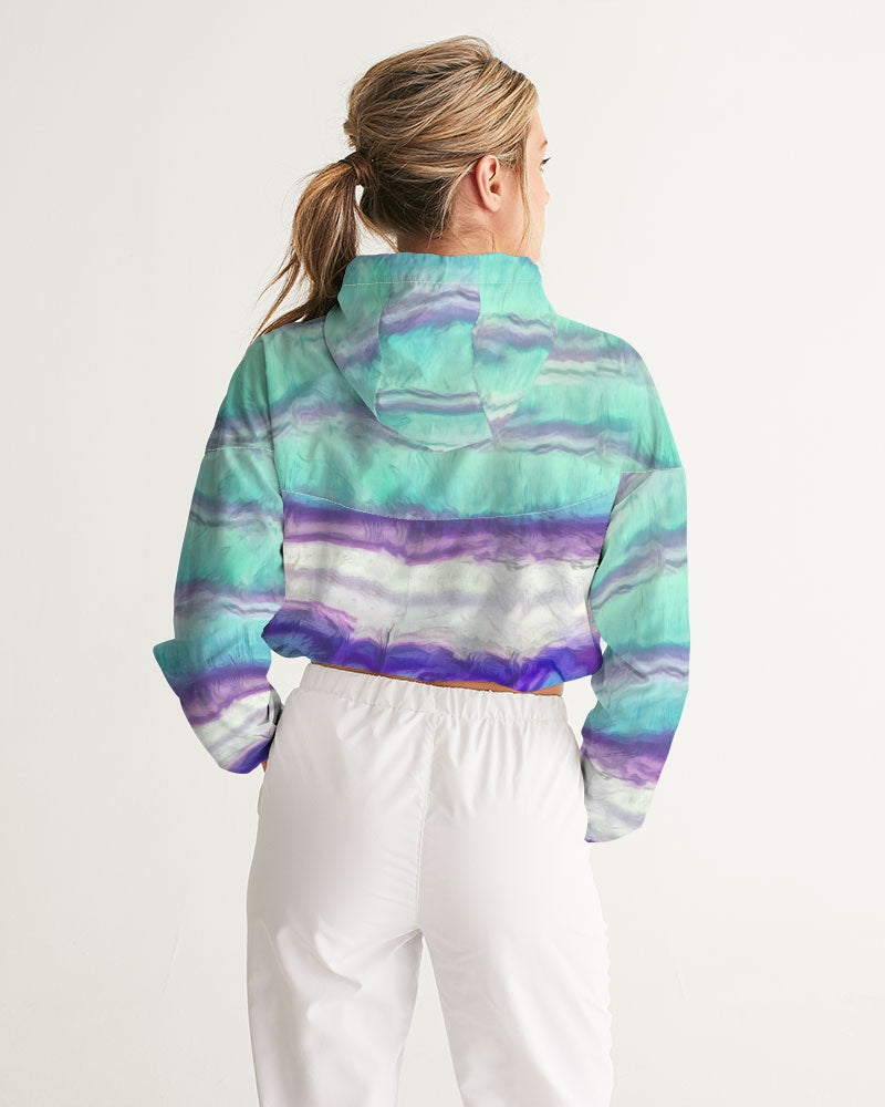 Rainbow Fluorite Metaphyical Cropped Windbreaker