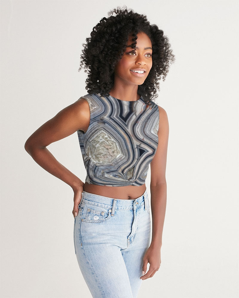 Crazy Lace Agate Optimism Women's Twist-Front Tank