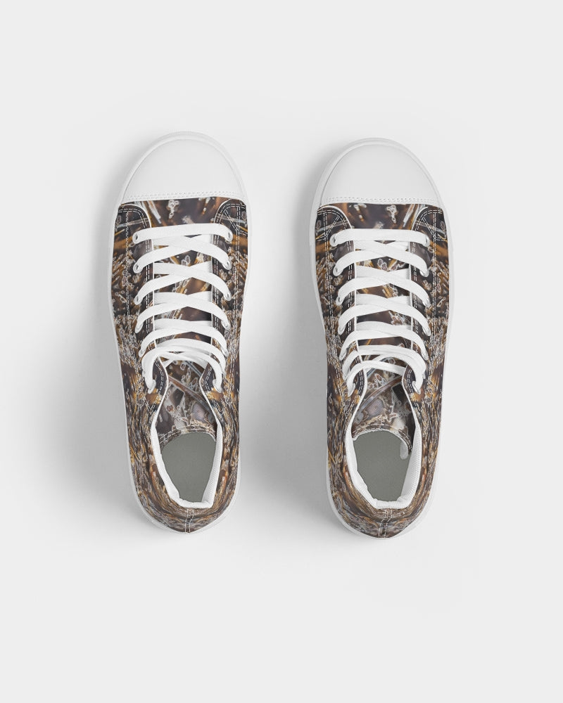 Turkish Stick Agate Men's Hightop Canvas Shoe