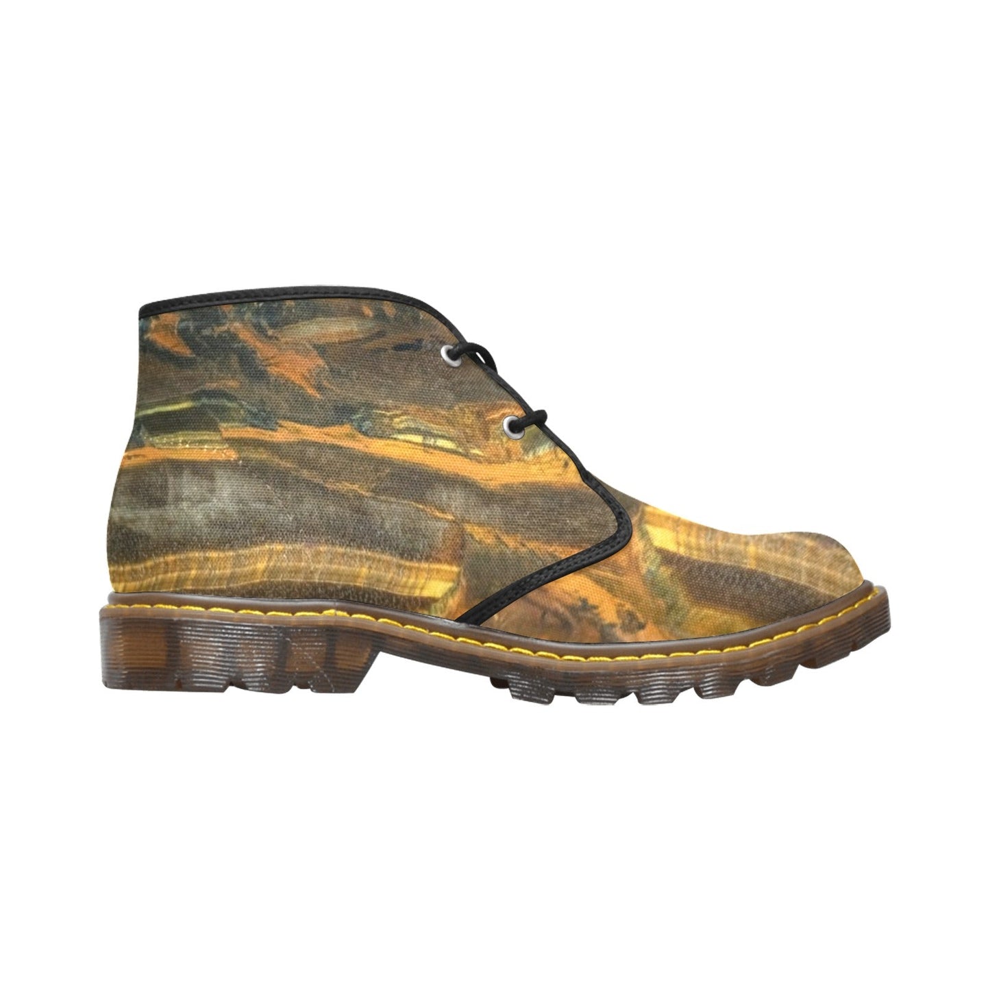 Marra Mamba Tiger's Eye Spiritual Stability Canvas Chukka Ankle Boots