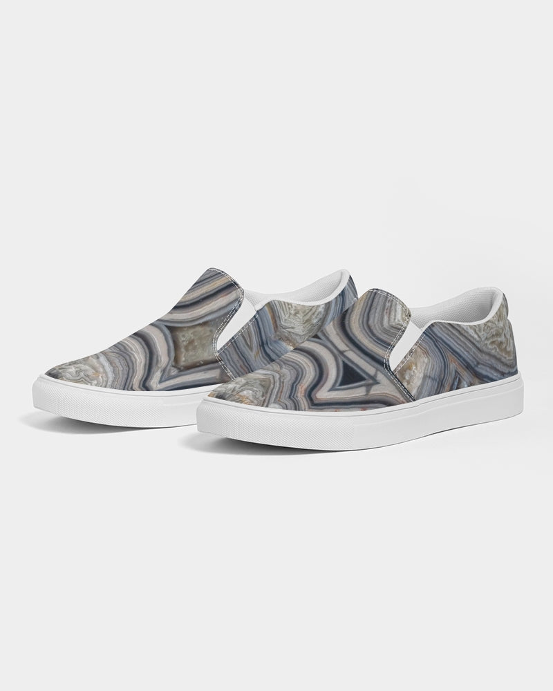 Crazy Lace Agate Optimism Slip-On Canvas Shoes