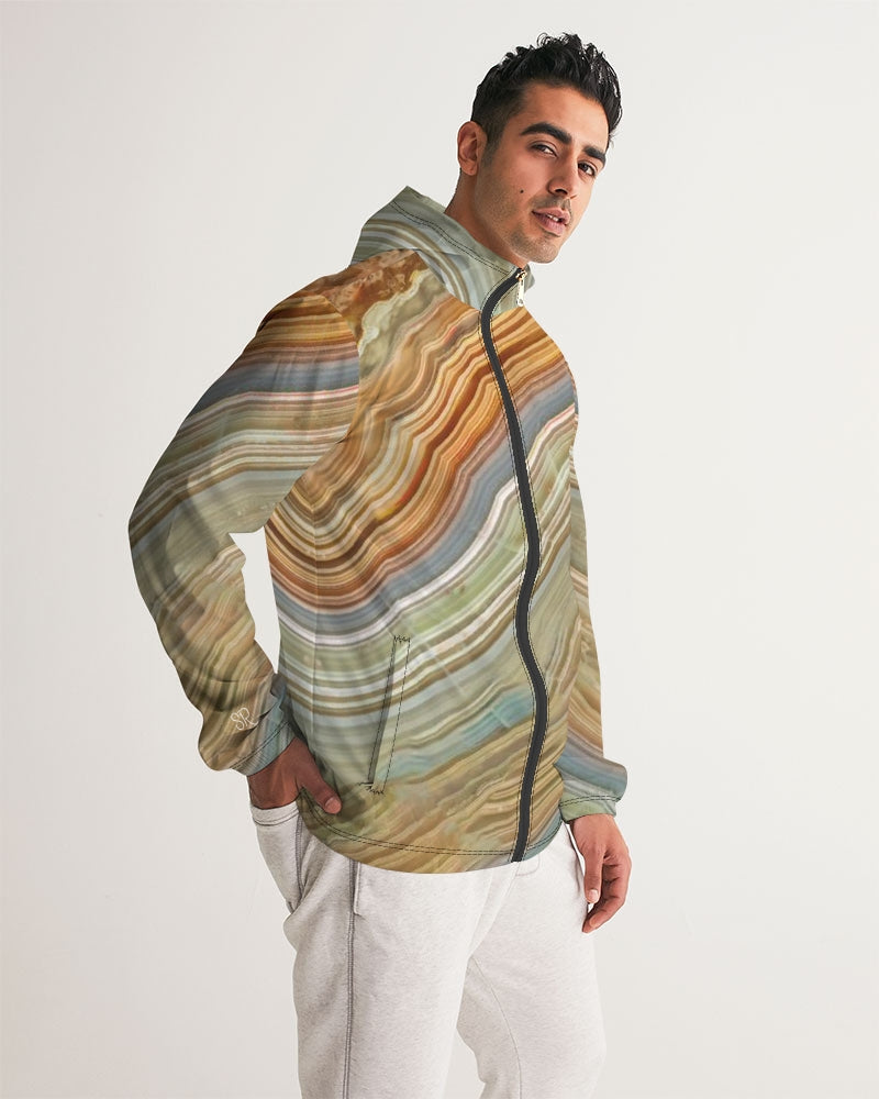 Crazy Lace Agate Joyfulness Men's Windbreaker