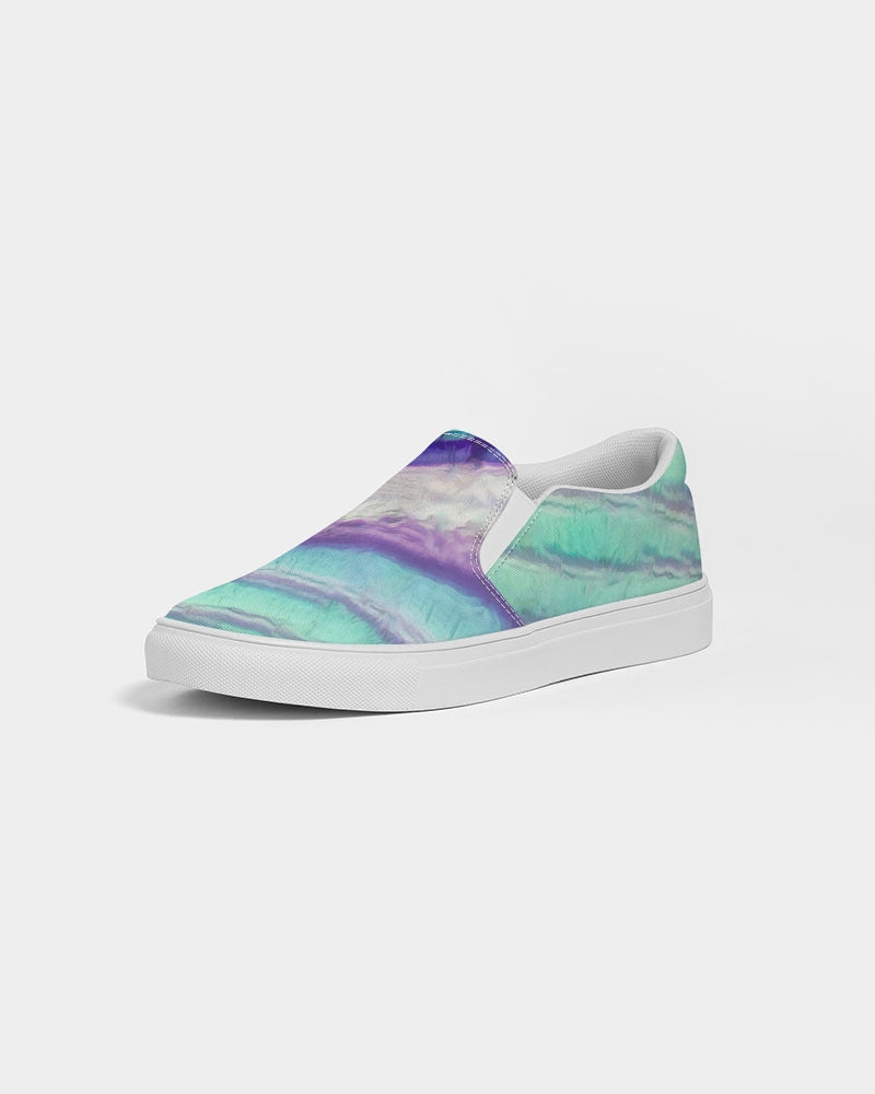 Rainbow Fluorite Metaphysical Women's Slip-On Canvas Shoe