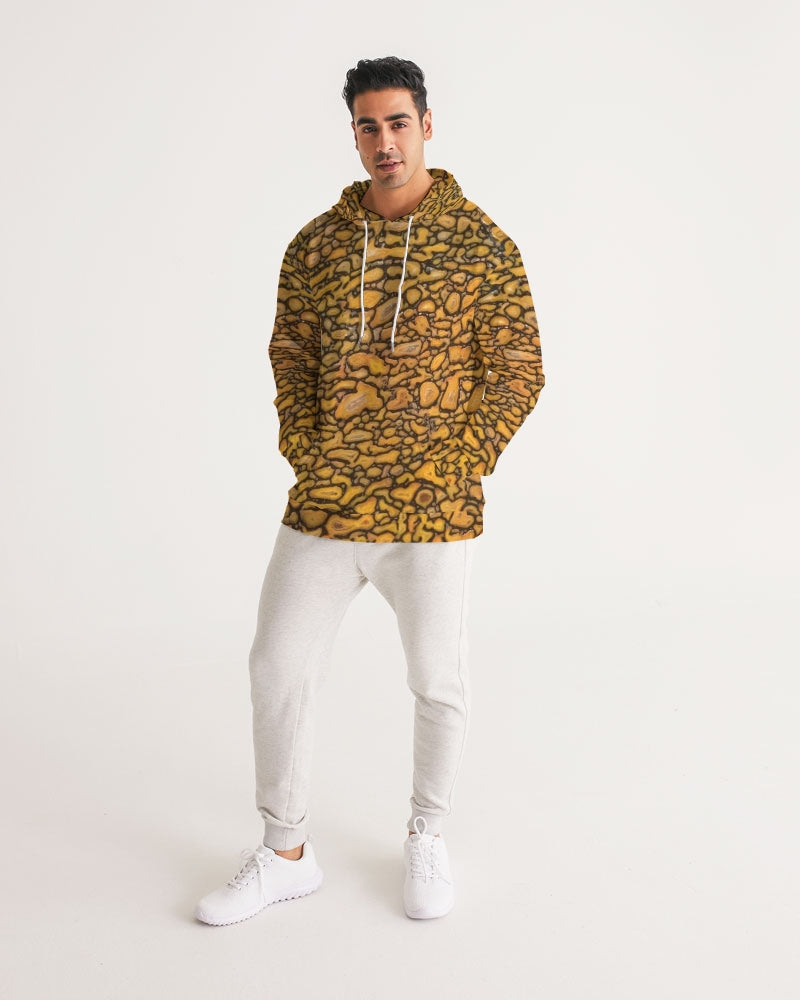 Agatized Fantasy Yellow Gembone Men's Hoodie