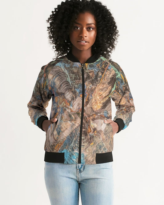 Turkish Petrified Collawood Women's Bomber Jacket