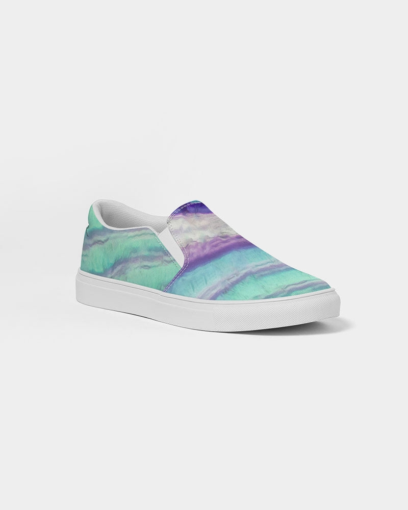 Rainbow Fluorite Metaphysical Women's Slip-On Canvas Shoe