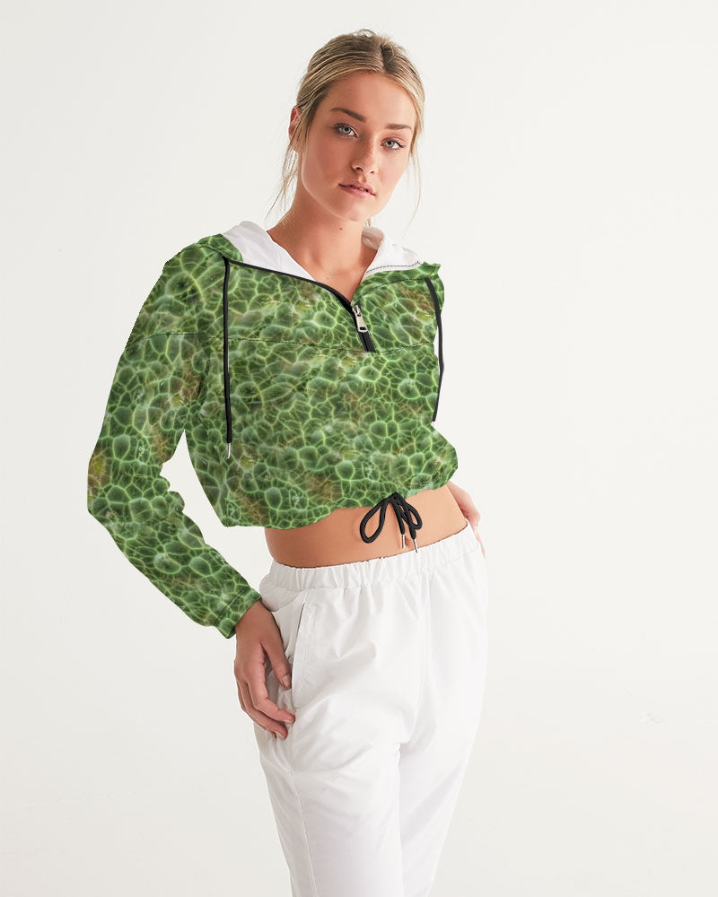 Greenstone 'Chlorastrolite' Cropped Windbreaker