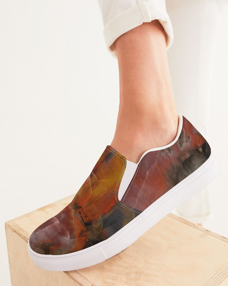 Petrified Wood Inner Transformation Women's Slip-On Canvas Shoe