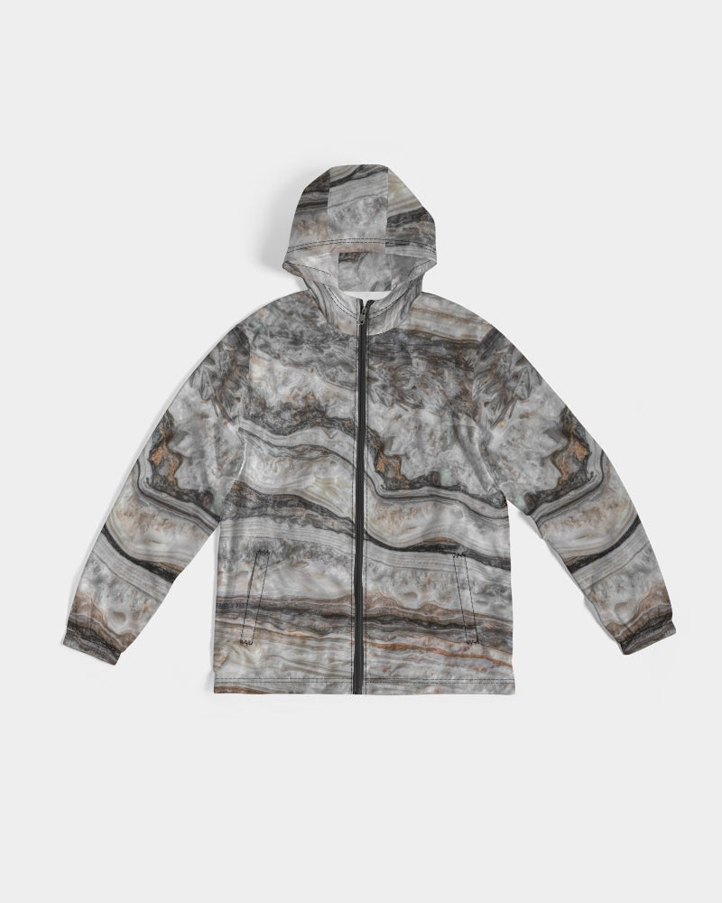 Travertine Onyx Powerful Vibrations Men's Windbreaker