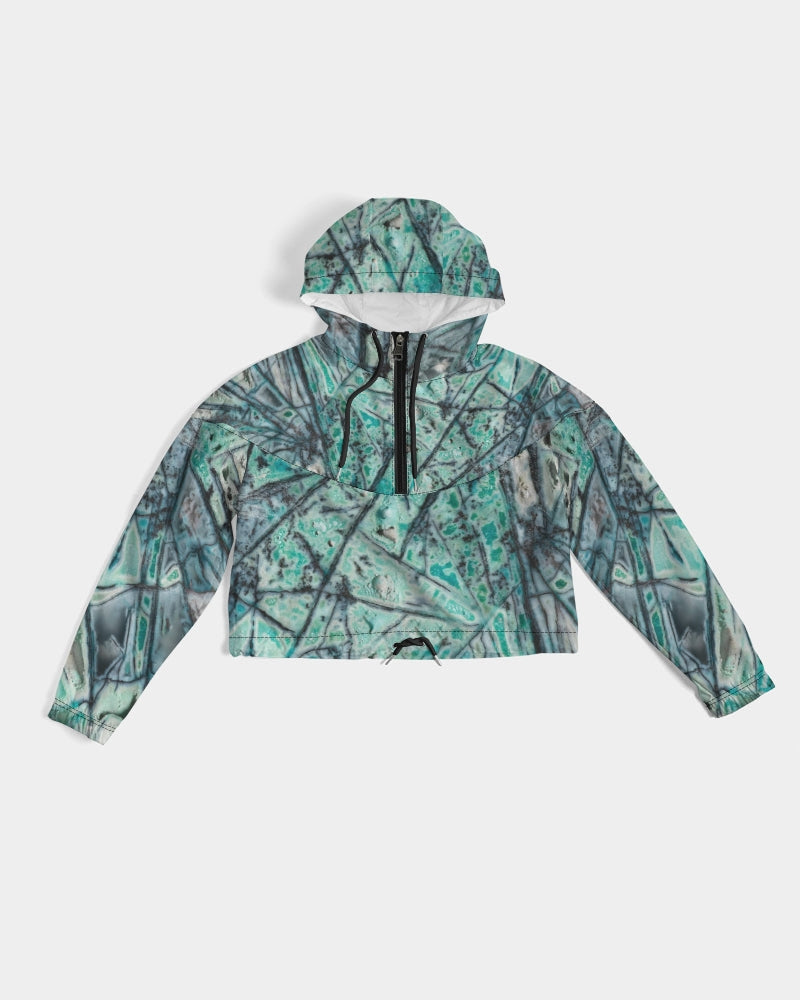 Indonesia Polyhedral Copper Women's Earth's Energy Cropped Windbreaker