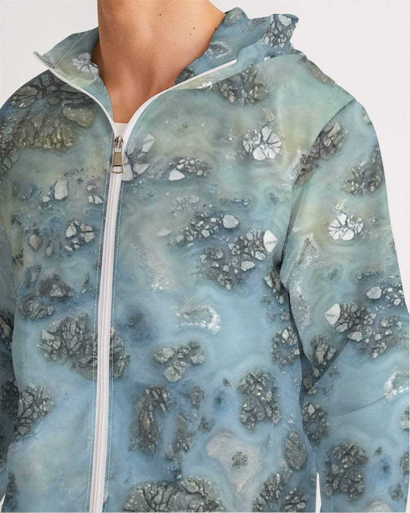 Marcasite Plume with Quartz Spiritual Men's Windbreaker