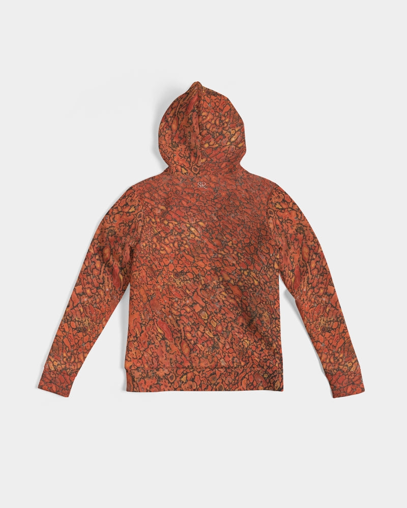 Agatized Richly Red Gembone Women's Hoodie