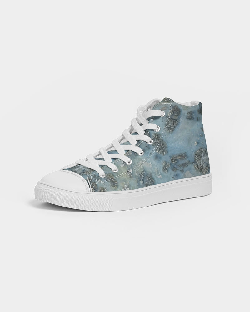 Marcasite Plume with Quartz Women's Hightop Canvas Shoe