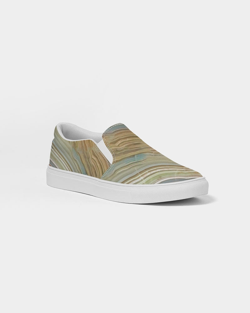 Crazy Lace Agate Joyfulness Men's Slip-On Canvas Shoes