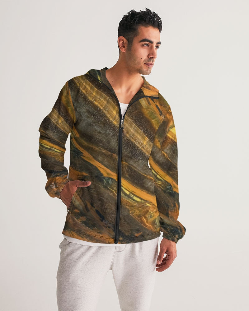 Marra Mamba Tiger's Eye Spiritual Stability Men's All-Over Print Windbreaker