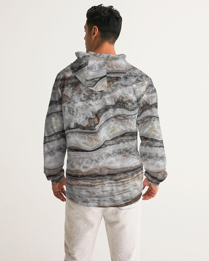 Travertine Onyx Powerful Vibrations Men's Windbreaker