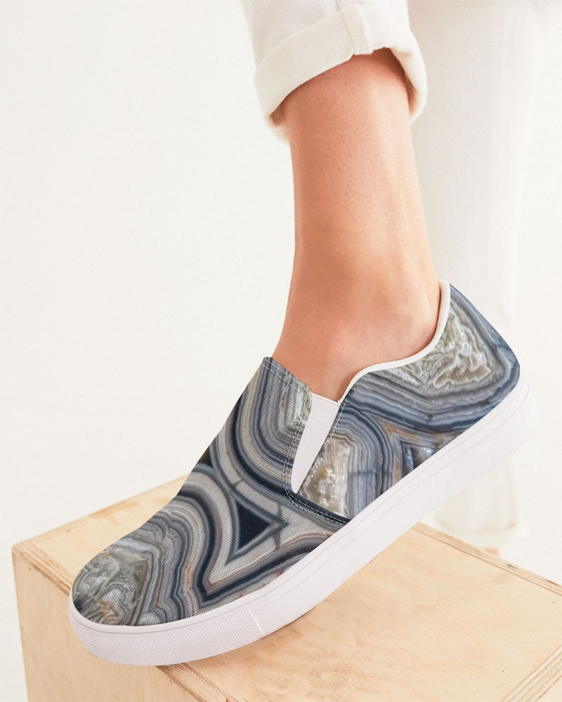 Crazy Lace Agate Optimism Slip-On Canvas Shoes