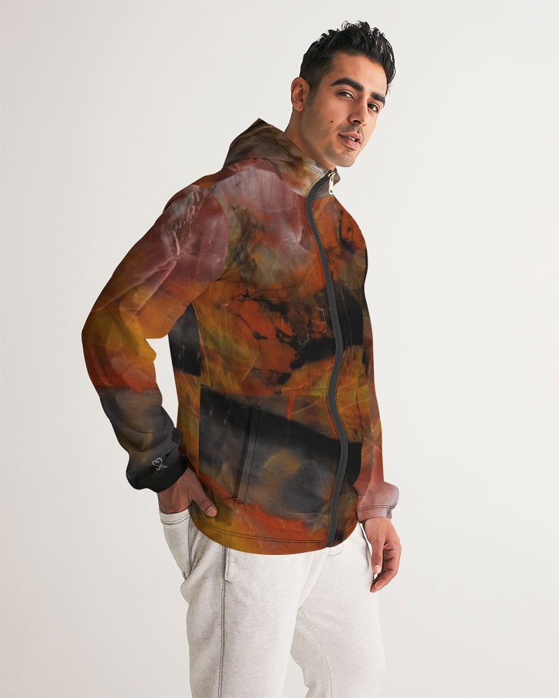 Petrified Wood Inner Transformation Men's Windbreaker