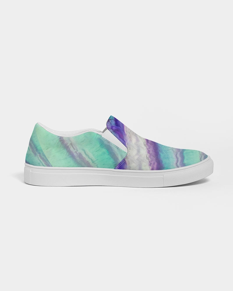 Rainbow Fluorite Metaphysical Women's Slip-On Canvas Shoe