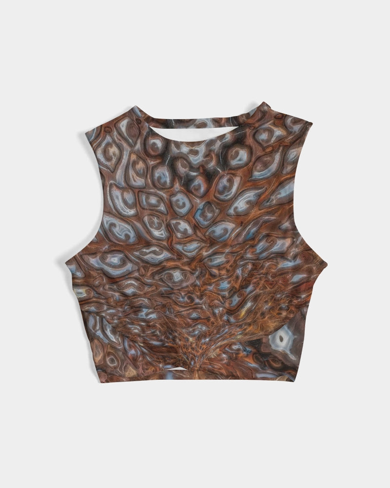 Ancient Australian Tree Fern Women's Twist-Front Tank