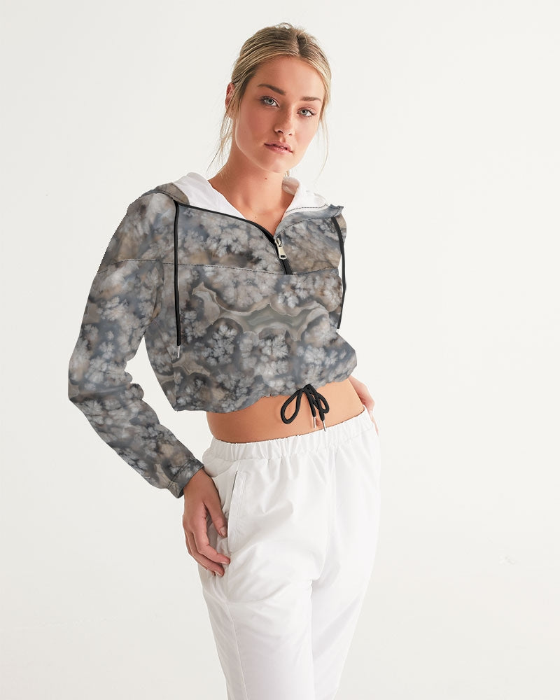 Plume Agate Spirituality Cropped Windbreaker