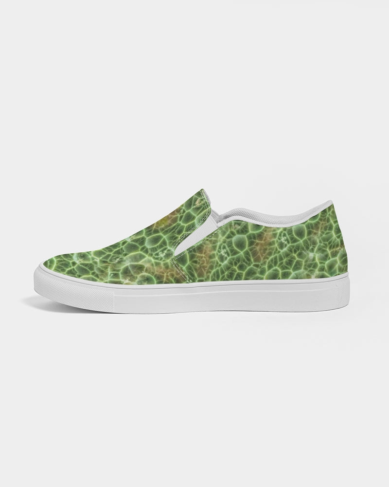 'Chlorastrolite 'Greenstone' Slip-On Canvas Shoes