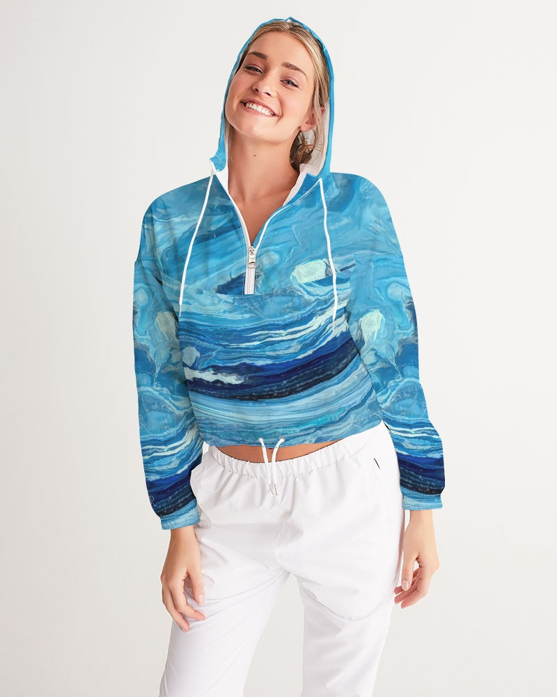 Leland Blue Treasure Women's Cropped Windbreaker