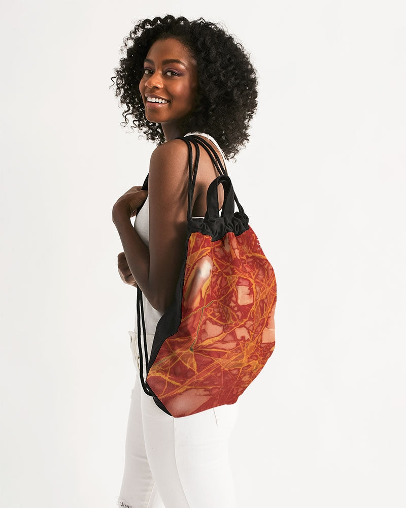 Damu Jasper Vibrations Canvas Drawstring Bag