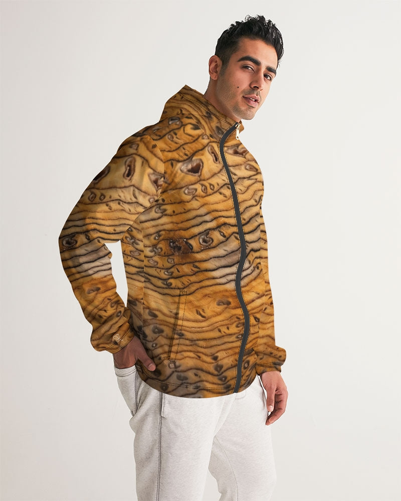 Hell's Canyon Sequoia Petrified Wood Men's Windbreaker