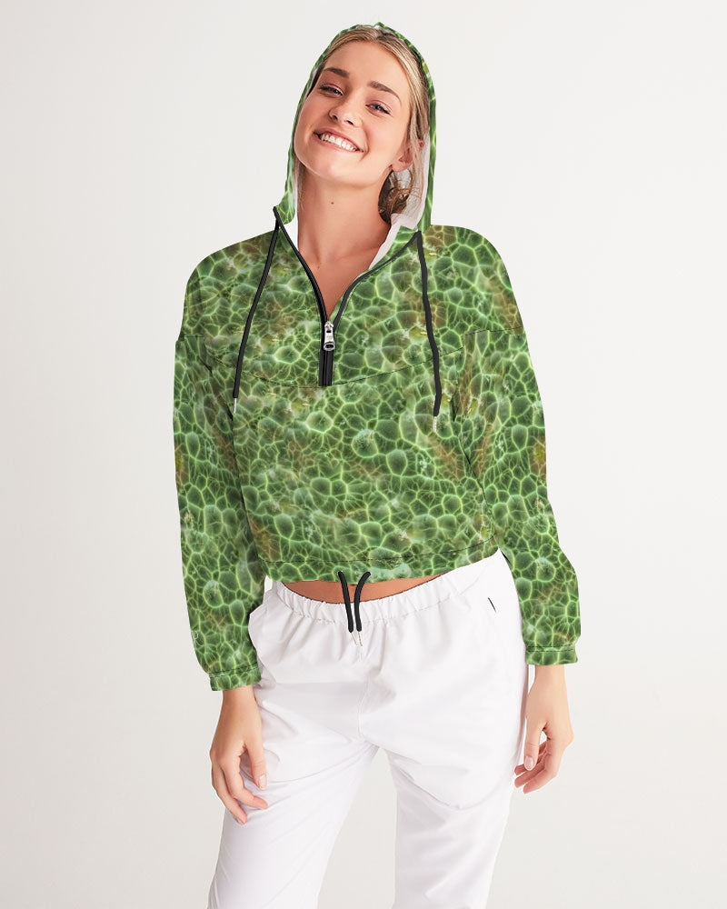 Greenstone 'Chlorastrolite' Cropped Windbreaker