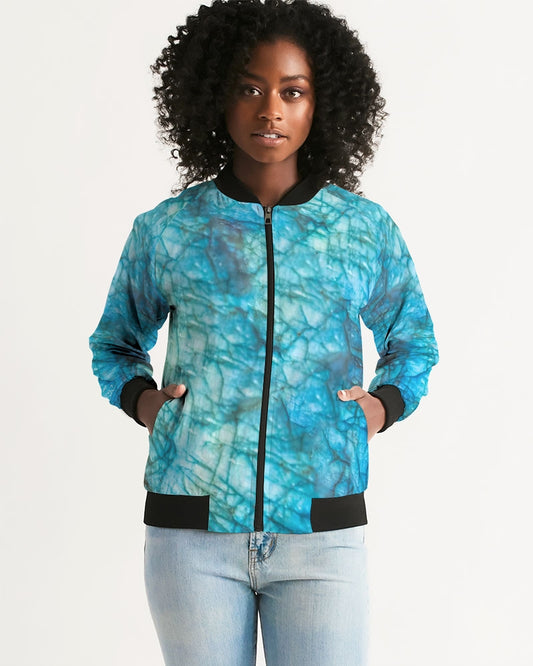 Labradorite Women's All-Over Print Bomber Jacket